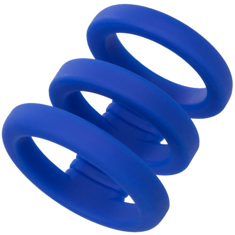 CALEXOTICS - ADMIRAL TRIPLE COCK CAGE BLUE - NOCTURNA DESIRES