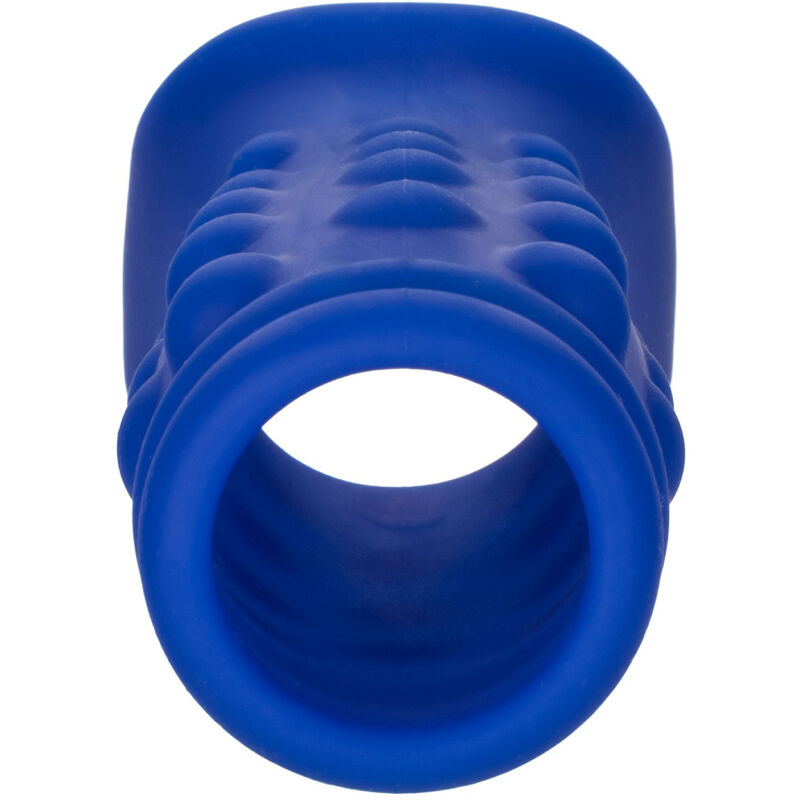 CALEXOTICS - ADMIRAL BEADED PENIS COVER LIQUID SILICONE BLUE - NOCTURNA DESIRES