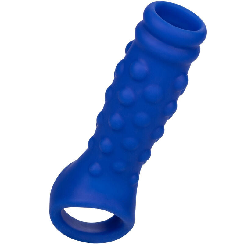 CALEXOTICS - ADMIRAL BEADED PENIS COVER LIQUID SILICONE BLUE - NOCTURNA DESIRES
