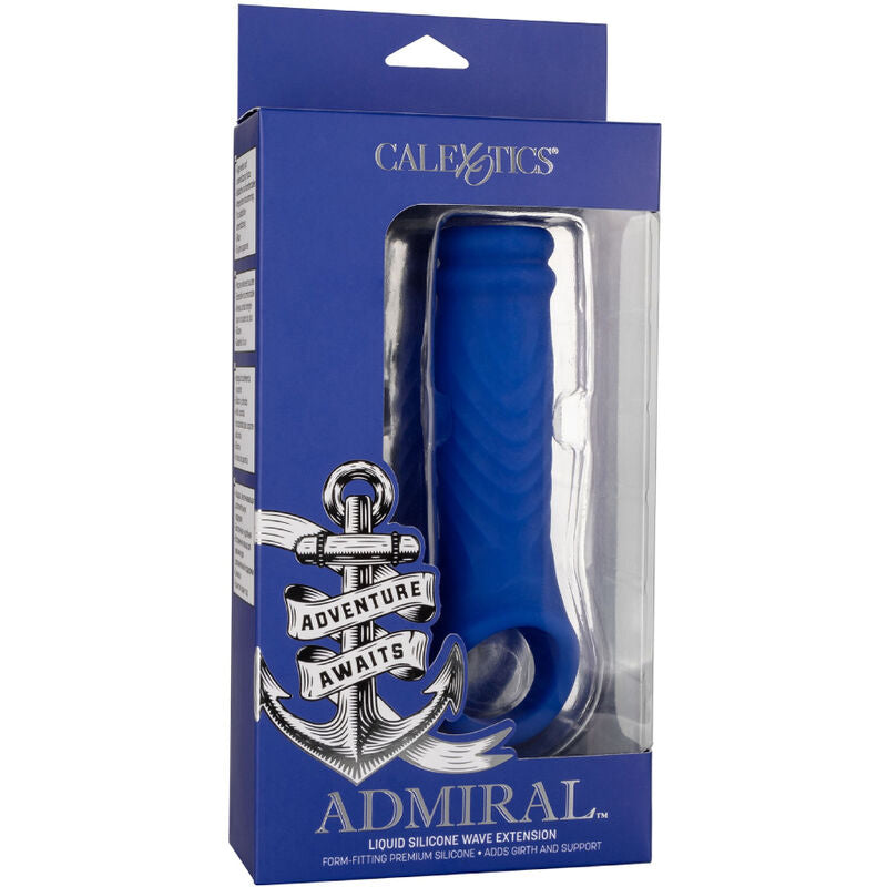 CALEXOTICS - ADMIRAL WAVE PENIS COVER LIQUID SILICONE BLUE - NOCTURNA DESIRES