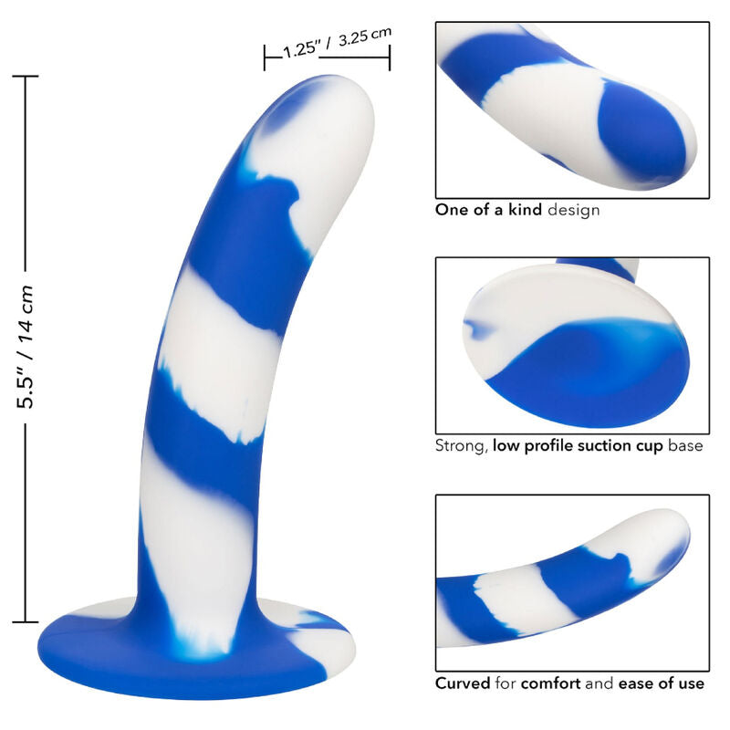 CALEXOTICS - ADMIRAL SWIRL DILDO FLEXIBLE - NOCTURNA DESIRES