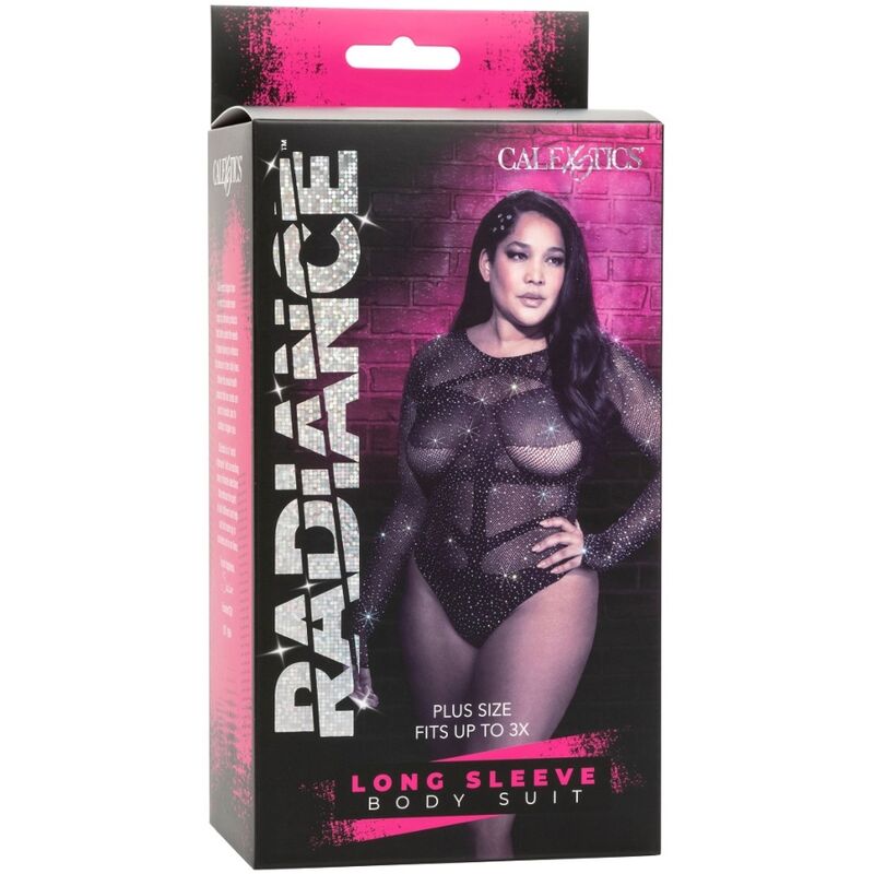 CALEXOTICS - RADIANCE LONG SLEEVE BODYSUIT RHINE PLUS SIZE - NOCTURNA DESIRES
