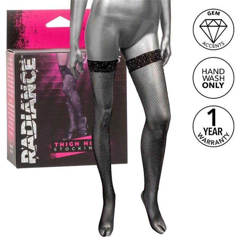 CALEXOTICS - RADIANCE THIGH HIGH STOCKINGS RHINE - NOCTURNA DESIRES