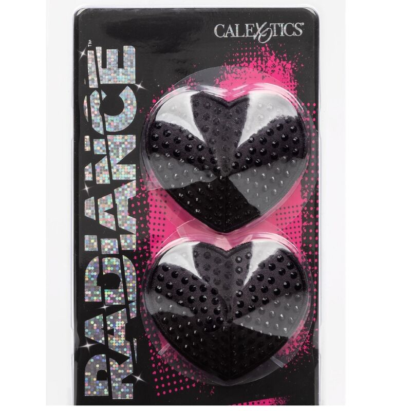 CALEXOTICS - RADIANCE HEART-SHAPED JEWEL NIPPLE SHIELDS - NOCTURNA DESIRES