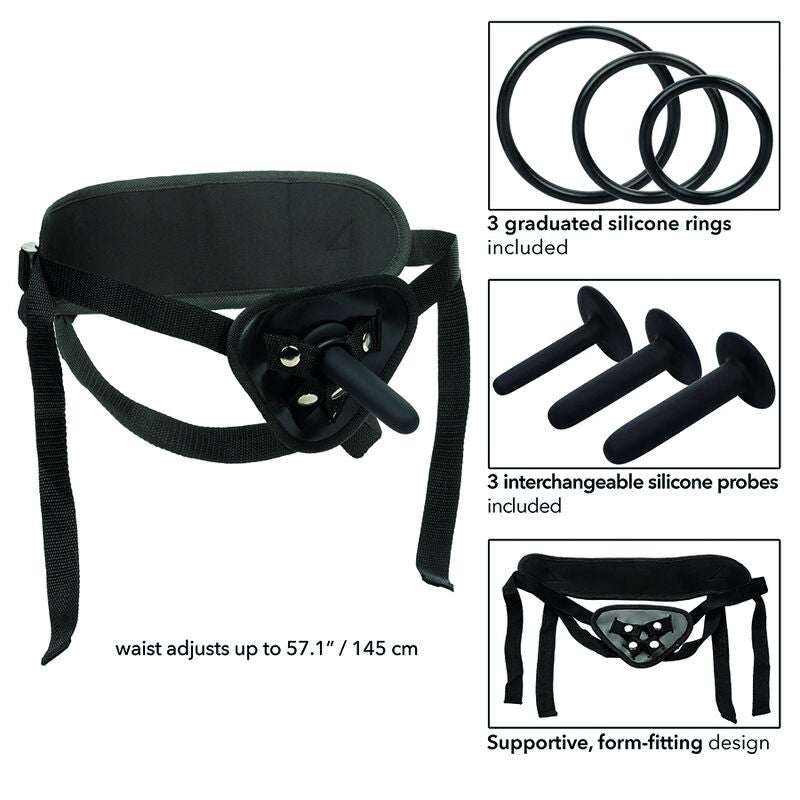 CALEXOTICS - BOUNDLESS SILICONE PEGGING KIT - NOCTURNA DESIRES