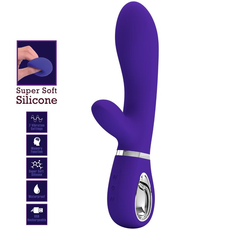 PRETTY LOVE - THOMAS MULTIFUNCTION G-SPOT VIBRATOR PURPLE - NOCTURNA DESIRES