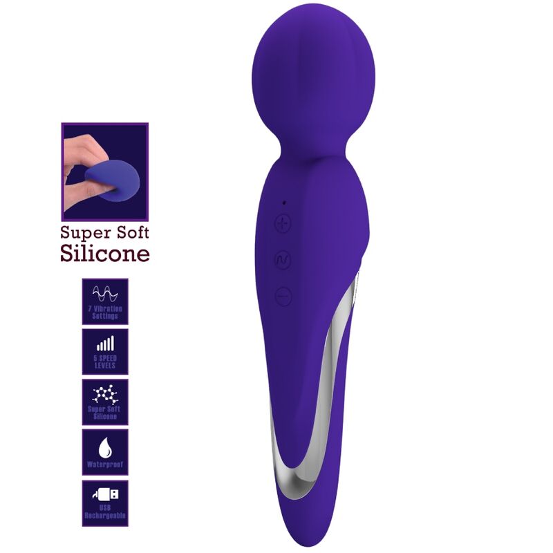 PRETTY LOVE - WALTER VIBRATOR WAND PURPLE - NOCTURNA DESIRES