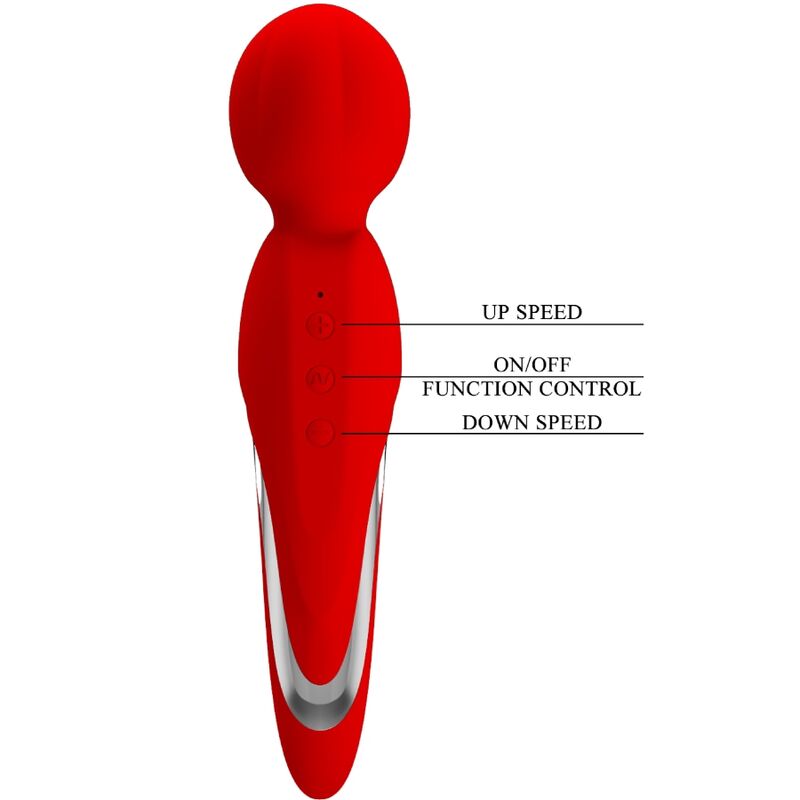 PRETTY LOVE - WALTER VIBRATOR WAND RED - NOCTURNA DESIRES