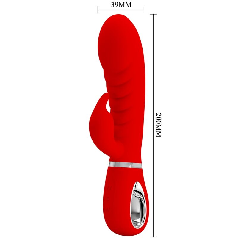 PRETTY LOVE - PRESCOTT MULTIFUNCTION G-SPOT VIBRATOR RED - NOCTURNA DESIRES