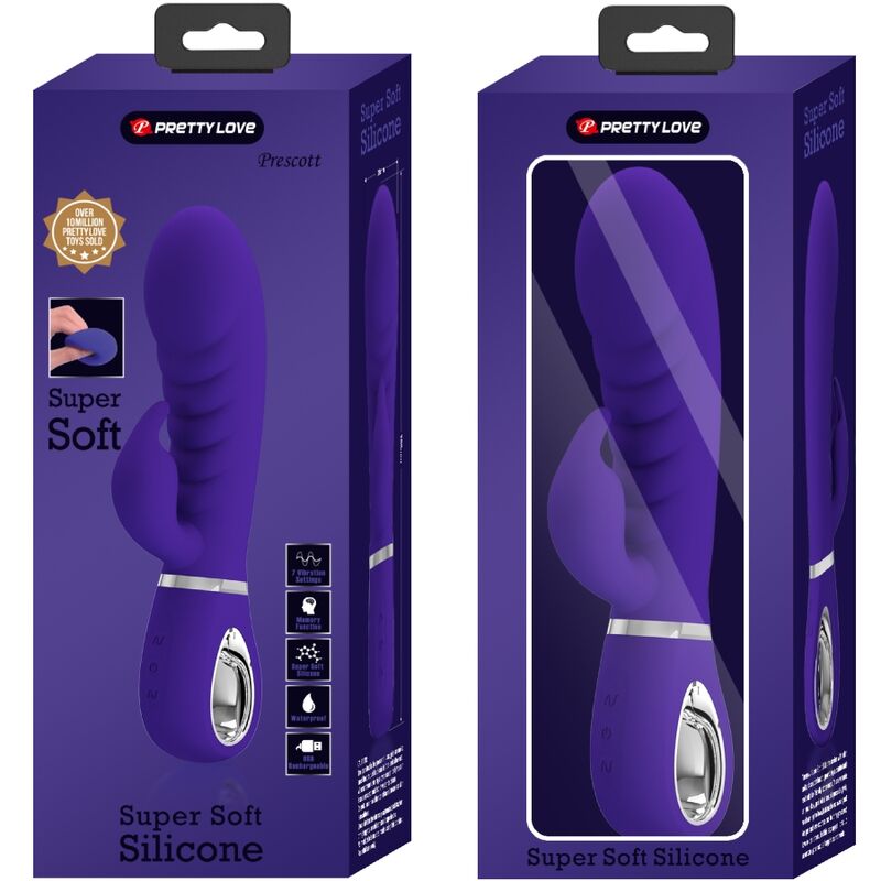 PRETTY LOVE - PRESCOTT MULTIFUNCTION G-SPOT VIBRATOR PURPLE - NOCTURNA DESIRES
