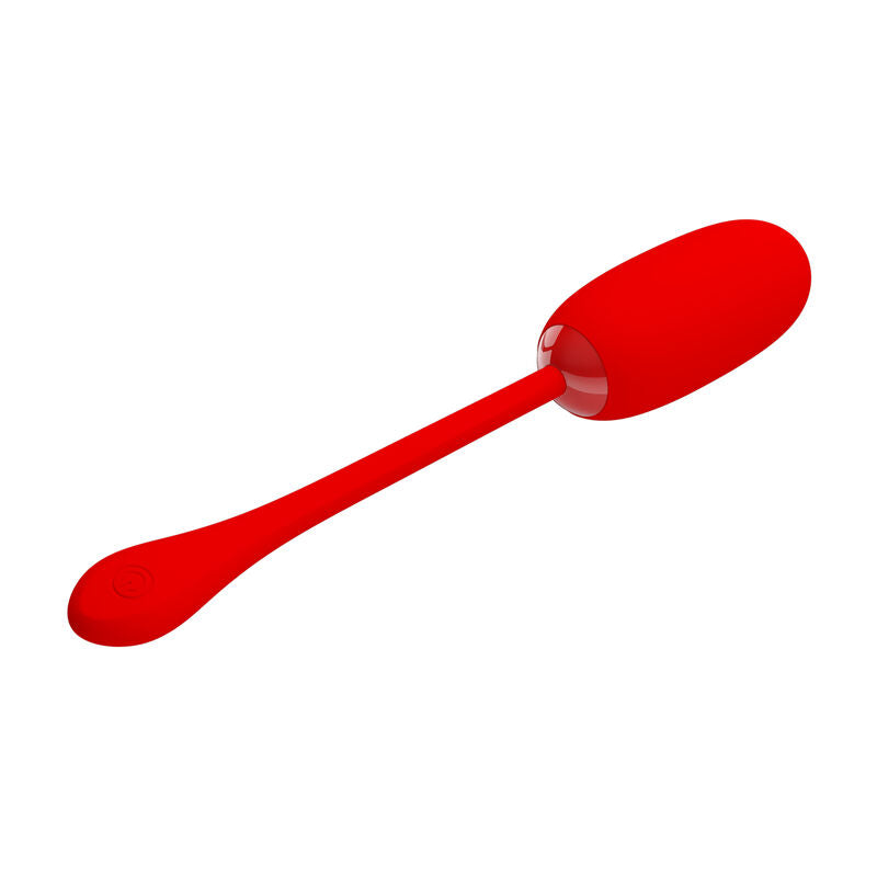 PRETTY LOVE - JULIUS WATERPROOF-RECHARGEABLE VIBRATING EGG RED - NOCTURNA DESIRES