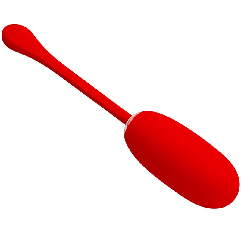 PRETTY LOVE - KIRK RECHARGEABLE VIBRATING EGG RED - NOCTURNA DESIRES
