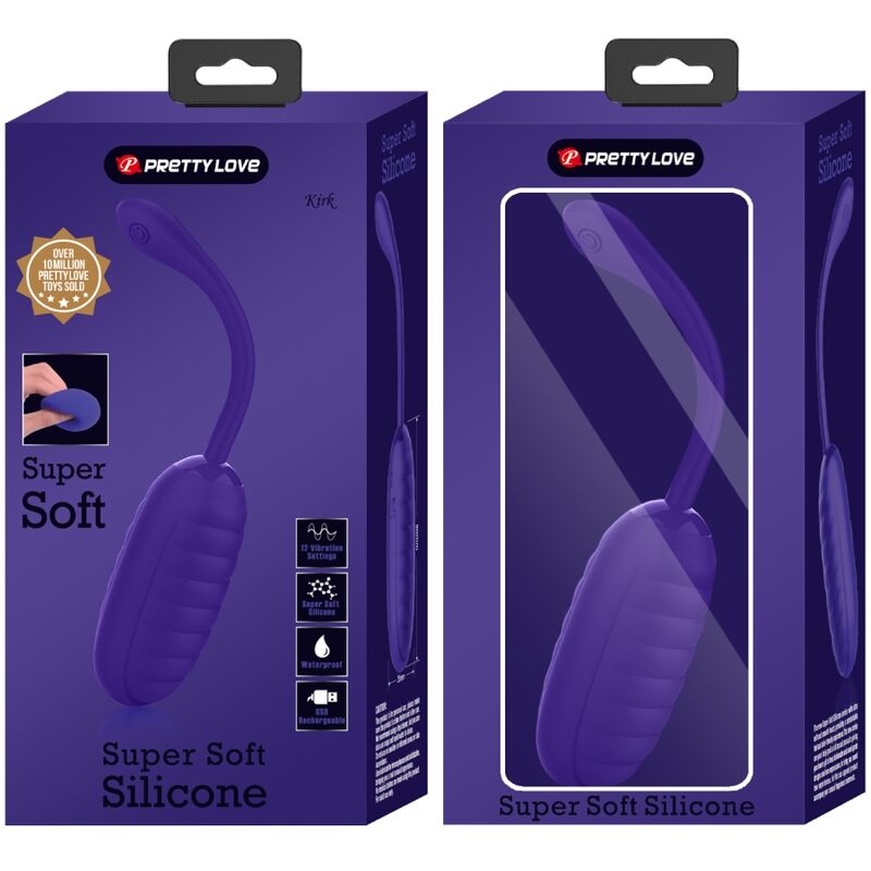 PRETTY LOVE - KIRK RECHARGEABLE VIBRATING EGG PURPLE - NOCTURNA DESIRES