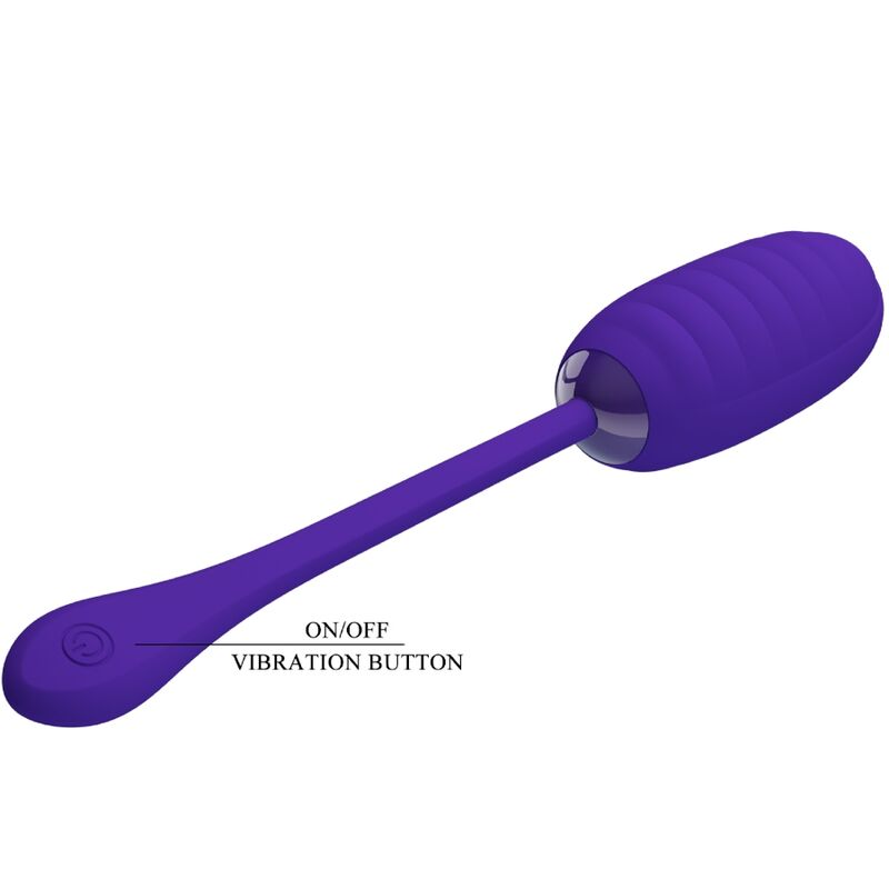 PRETTY LOVE - KIRK RECHARGEABLE VIBRATING EGG PURPLE - NOCTURNA DESIRES
