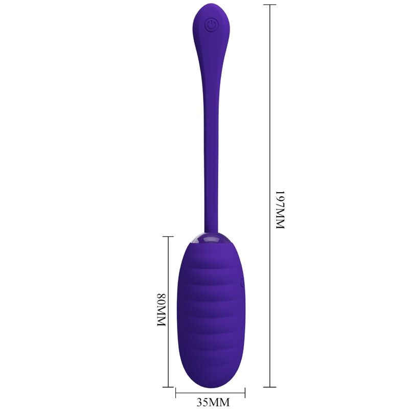 PRETTY LOVE - KIRK RECHARGEABLE VIBRATING EGG PURPLE - NOCTURNA DESIRES