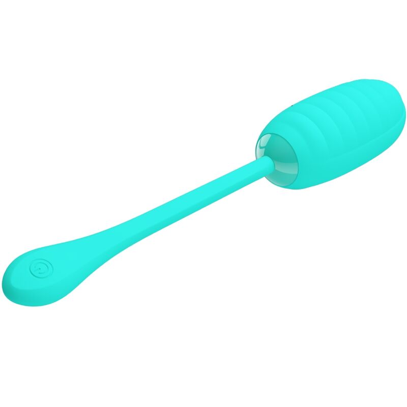 PRETTY LOVE - KIRK RECHARGEABLE VIBRATING EGG AQUA GREEN - NOCTURNA DESIRES