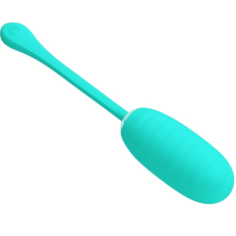 PRETTY LOVE - KIRK RECHARGEABLE VIBRATING EGG AQUA GREEN - NOCTURNA DESIRES