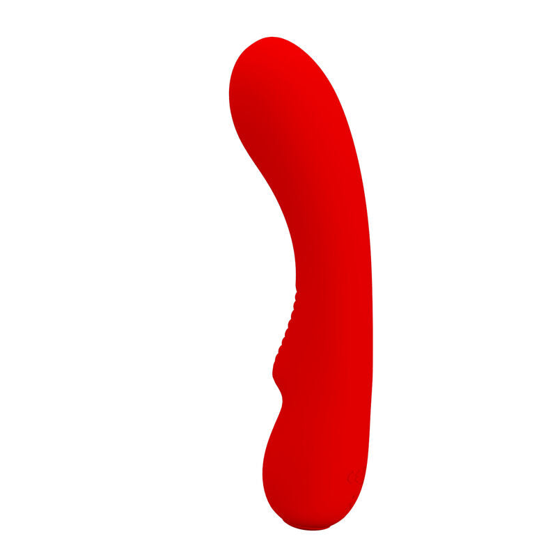 PRETTY LOVE - PRESCOTT RECHARGEABLE VIBRATOR RED - NOCTURNA DESIRES