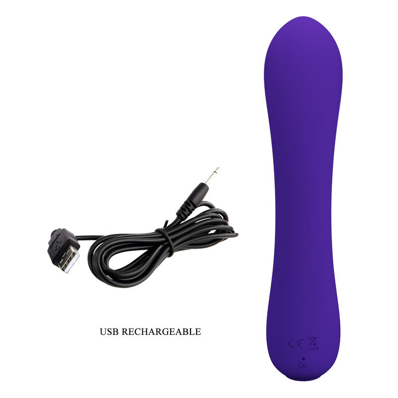 PRETTY LOVE - PRESCOTT RECHARGEABLE VIBRATOR PURPLE - NOCTURNA DESIRES