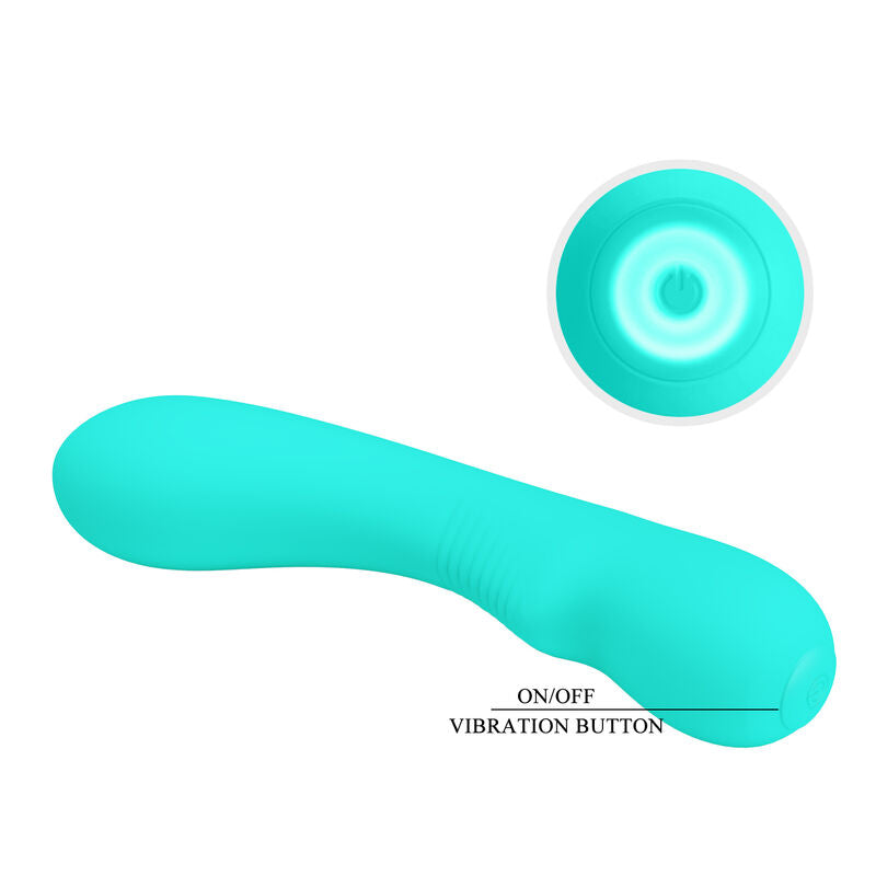 PRETTY LOVE - PRESCOTT RECHARGEABLE VIBRATOR AQUA GREEN - NOCTURNA DESIRES