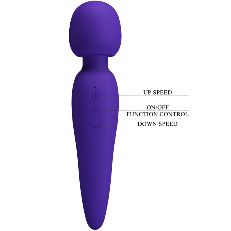 PRETTY LOVE - MEREDITH MASSAGER 12 VIBRATION MODES PURPLE - NOCTURNA DESIRES