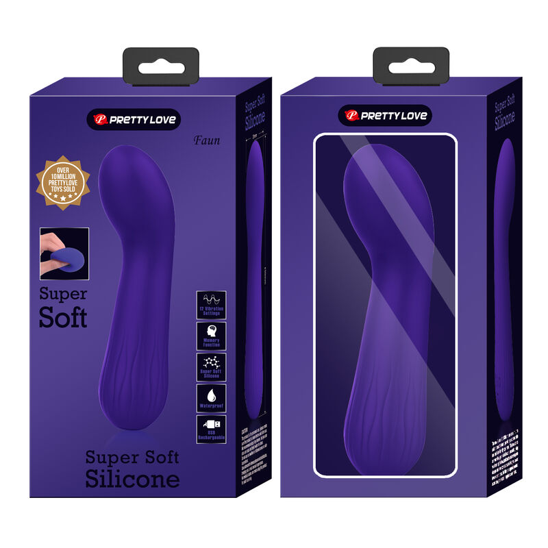 PRETTY LOVE - FAUN RECHARGEABLE VIBRATOR PURPLE - NOCTURNA DESIRES
