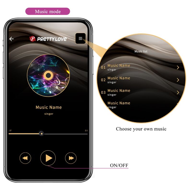 PRETTY LOVE - JAYLEEN VIBRATOR APP REMOTE CONTROL PURPLE - NOCTURNA DESIRES