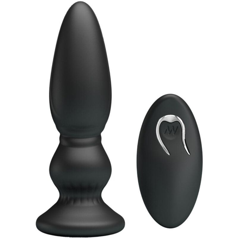 MR PLAY - POWERFUL VIBRATOR REMOTE CONTROL ANAL PLUG BLACK - NOCTURNA DESIRES