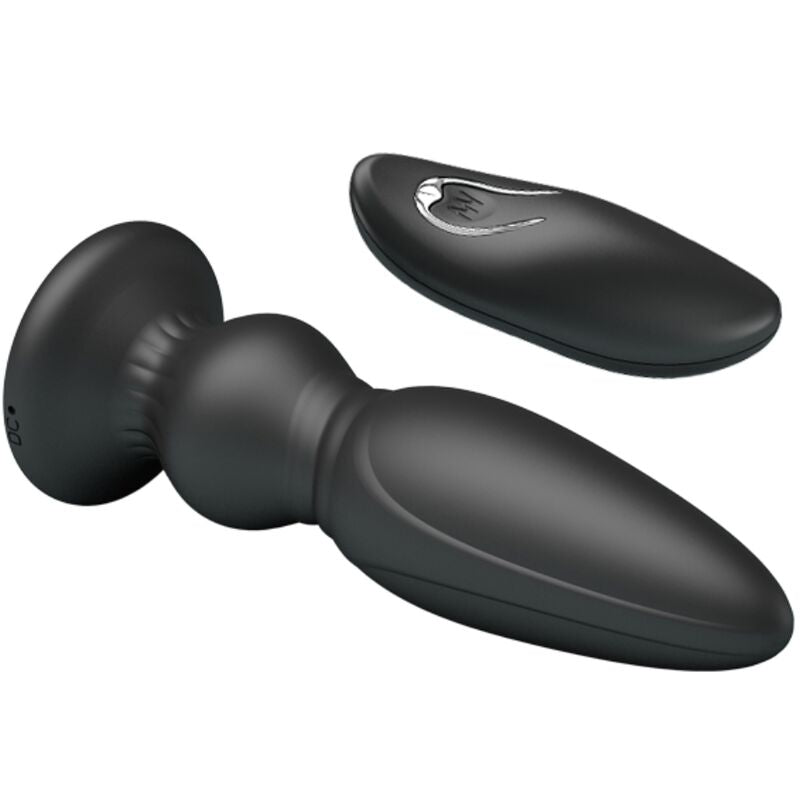 MR PLAY - POWERFUL VIBRATOR REMOTE CONTROL ANAL PLUG BLACK - NOCTURNA DESIRES