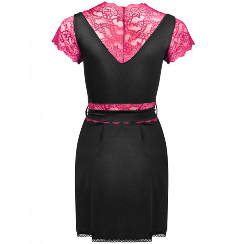 LIVCO CORSETTI FASHION - KUMIKO LC 90428 DRESSING GOWN + PANTY BLACK L/XL - NOCTURNA DESIRES