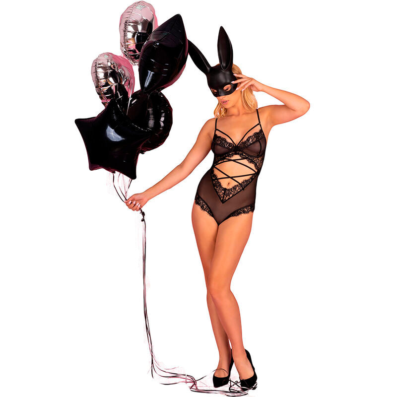 LIVCO CORSETTI FASHION - KYLSSIAM LC 90613 BODY BLACK - NOCTURNA DESIRES