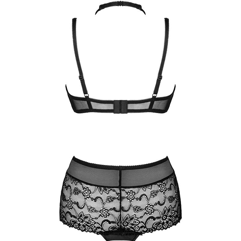 LIVCO CORSETTI FASHION - LINERA FOR THE SENSES COLLECTION BRA + PANTY BLACK - NOCTURNA DESIRES