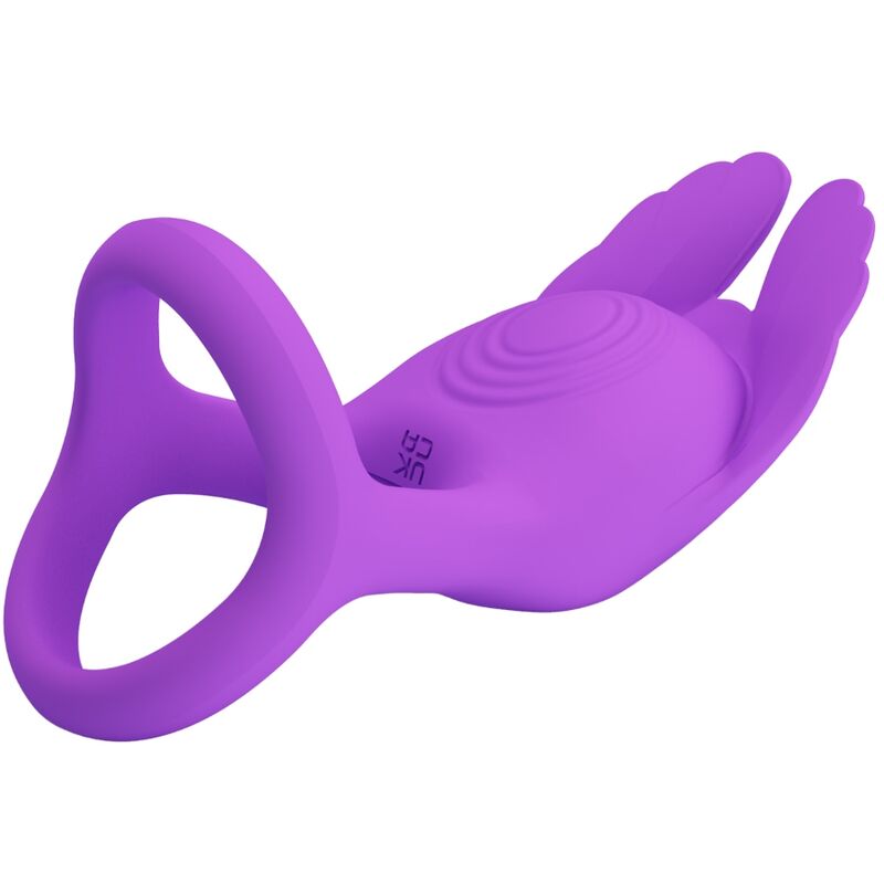 PRETTY LOVE - SILAS VIBRANT PENIS RING 7 VIBRATIONS PURPLE SILICONE - NOCTURNA DESIRES