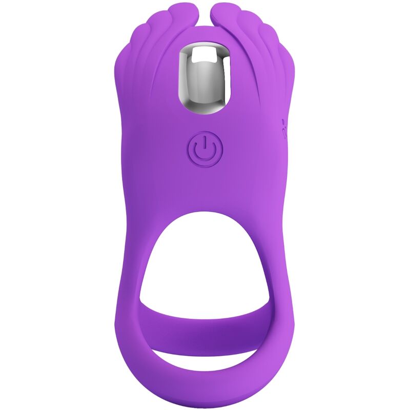 PRETTY LOVE - SILAS VIBRANT PENIS RING 7 VIBRATIONS PURPLE SILICONE - NOCTURNA DESIRES