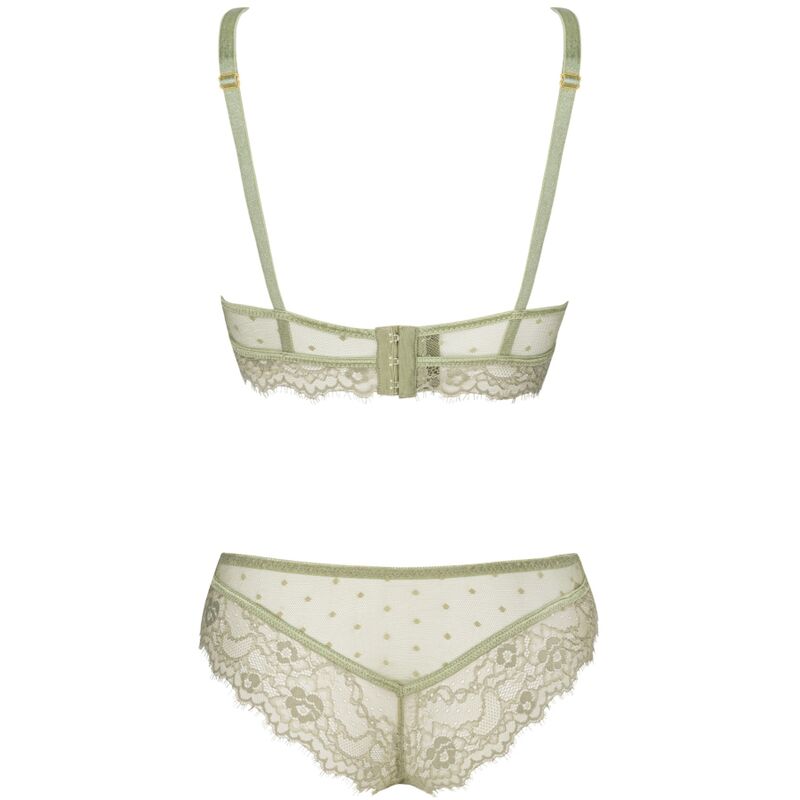 LIVCO CORSETTI FASHION - PINE LC 90667 BRA + PANTY KHAKI - NOCTURNA DESIRES