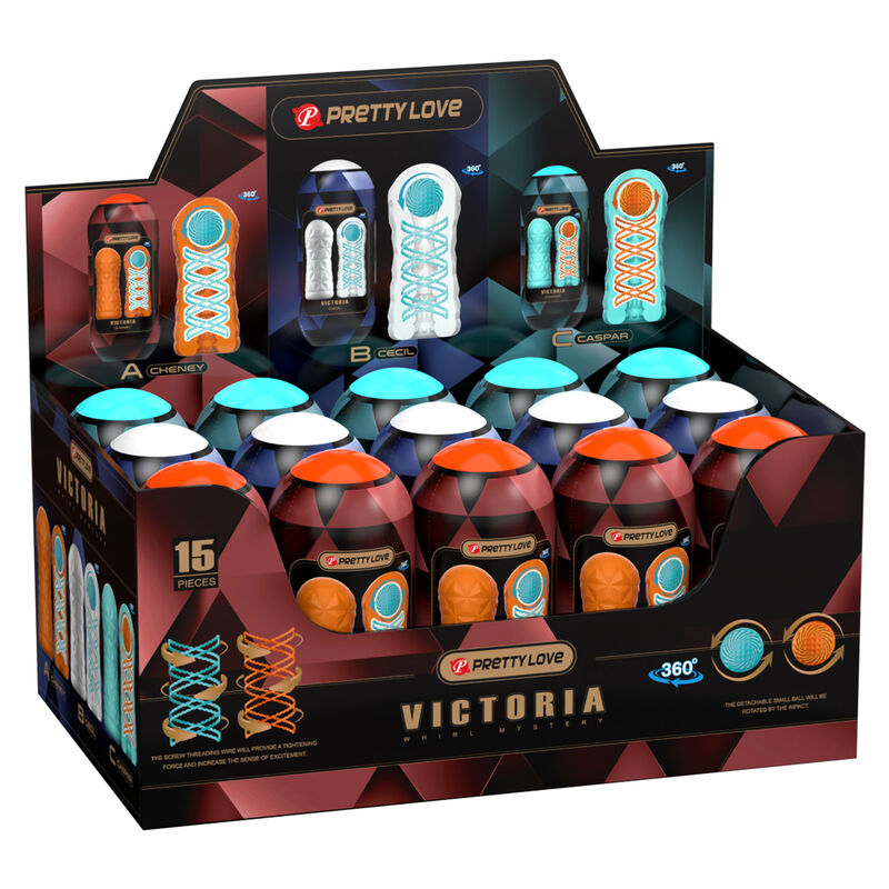 PRETTY LOVE - VICTORIA MASTURBATOR 15 PIECES - NOCTURNA DESIRES