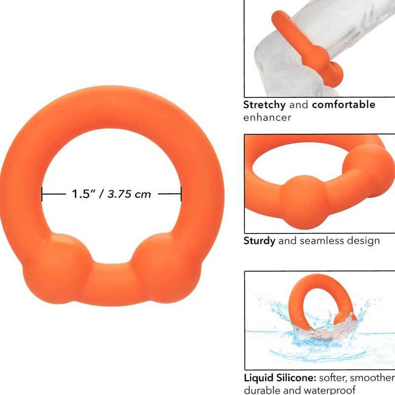CALEXOTICS - ALPHA DUAL BALL RING ORANGE - NOCTURNA DESIRES