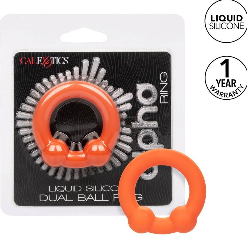 CALEXOTICS - ALPHA DUAL BALL RING ORANGE - NOCTURNA DESIRES