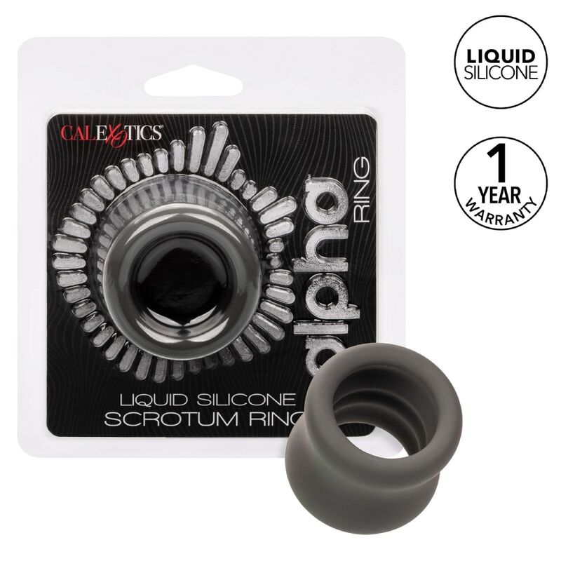 CALEXOTICS - ALPHA SCROTUM STRETCHING RING BLACK - NOCTURNA DESIRES