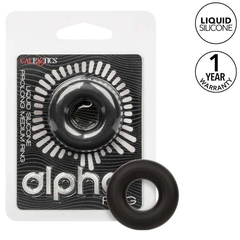 CALEXOTICS - ALPHA PROLONG MEDIUM RING BLACK - NOCTURNA DESIRES