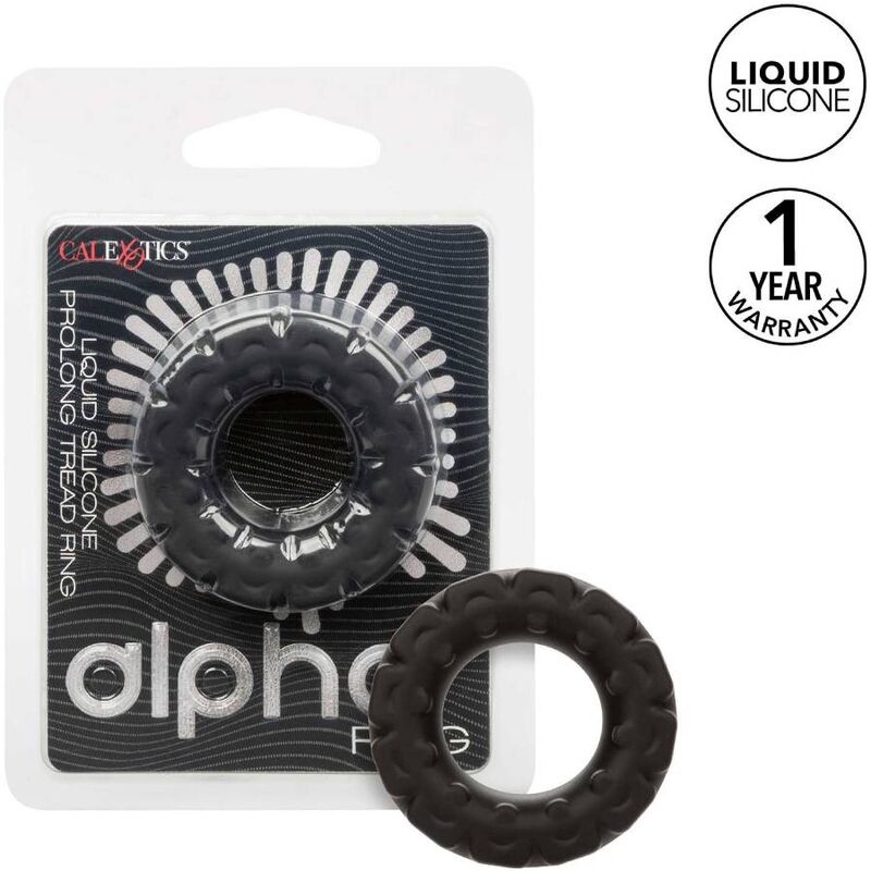 CALEXOTICS - ALPHA PROLONG TREAD RING BLACK - NOCTURNA DESIRES