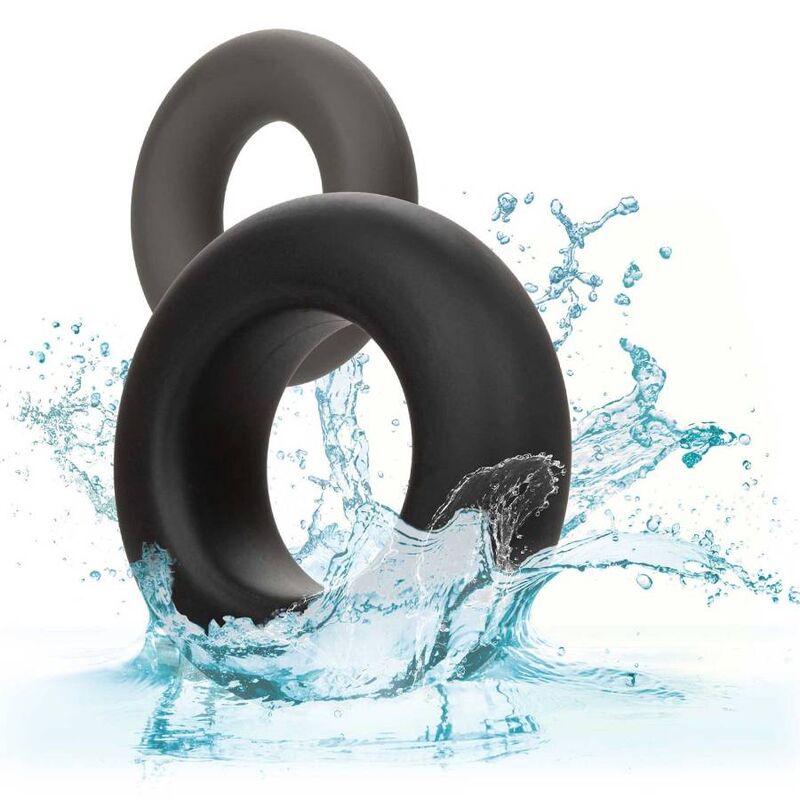CALEXOTICS - ALPHA PROLONG SET OF 2 RING GREY - NOCTURNA DESIRES
