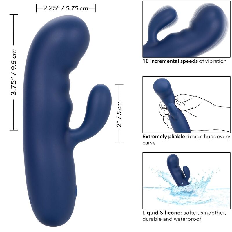 CALEXOTICS - CASHMERE SILK DUO BLUE - NOCTURNA DESIRES