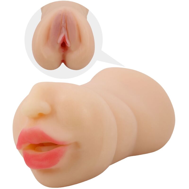 CRAZY BULL - ZOEY VAGINA-SHAPED MASTUBADOR DUAL ENTRY - NOCTURNA DESIRES
