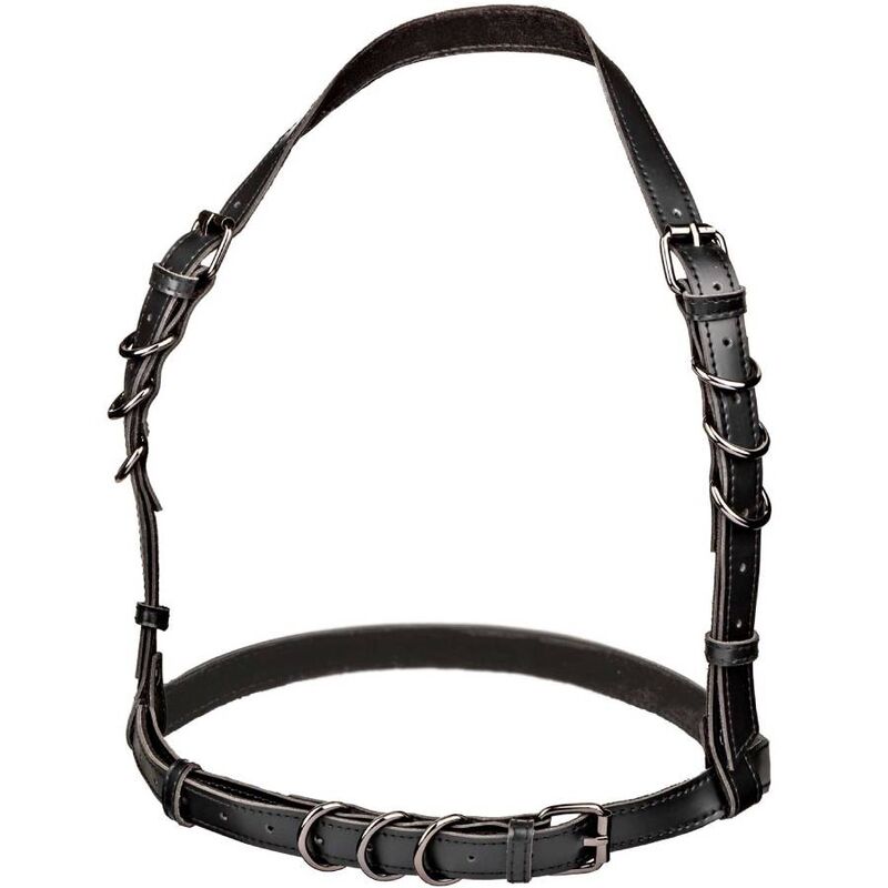 CALEXOTICS - EUPHORIA HALTER BUCKLE HARNESS BLACK - NOCTURNA DESIRES