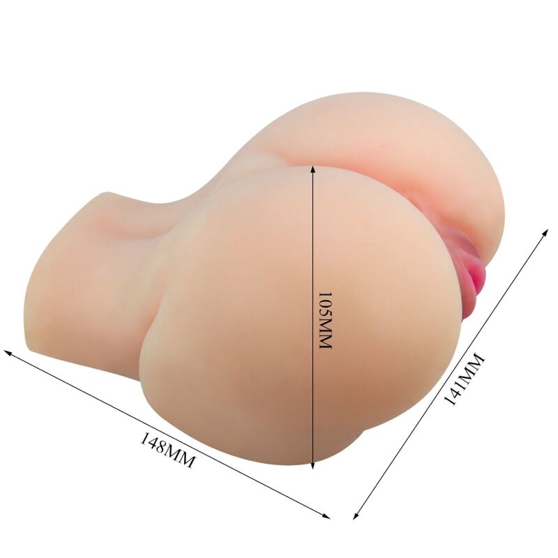 CRAZY BULL - REALISTIC VAGINA AND ANUS KYLIE VIBRATOR - NOCTURNA DESIRES