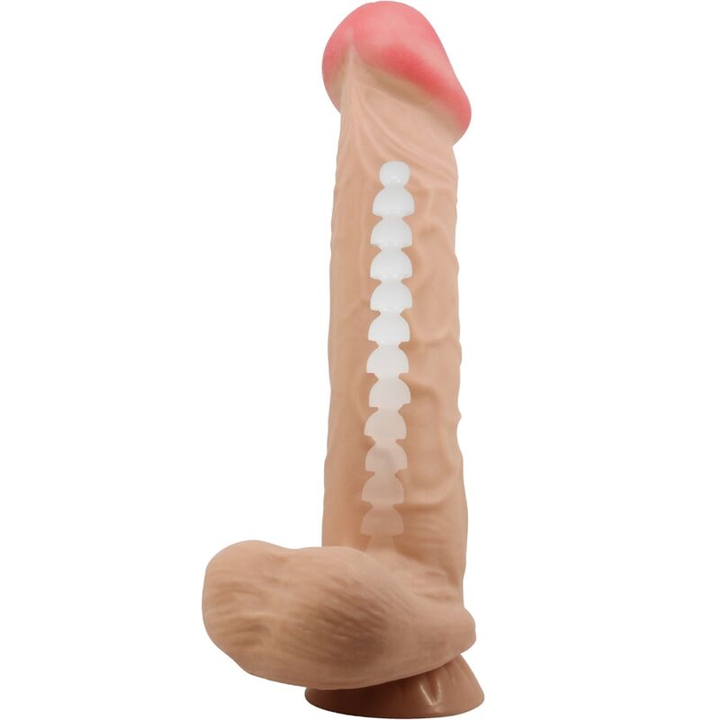 PRETTY LOVE - SLIDING SKIN SERIES REALISTIC DILDO WITH SLIDING SKIN SUCTION CUP FLESH 26 CM - NOCTURNA DESIRES