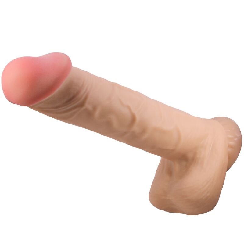 PRETTY LOVE - SLIDING SKIN SERIES REALISTIC DILDO WITH SLIDING SKIN SUCTION CUP FLESH 26 CM - NOCTURNA DESIRES