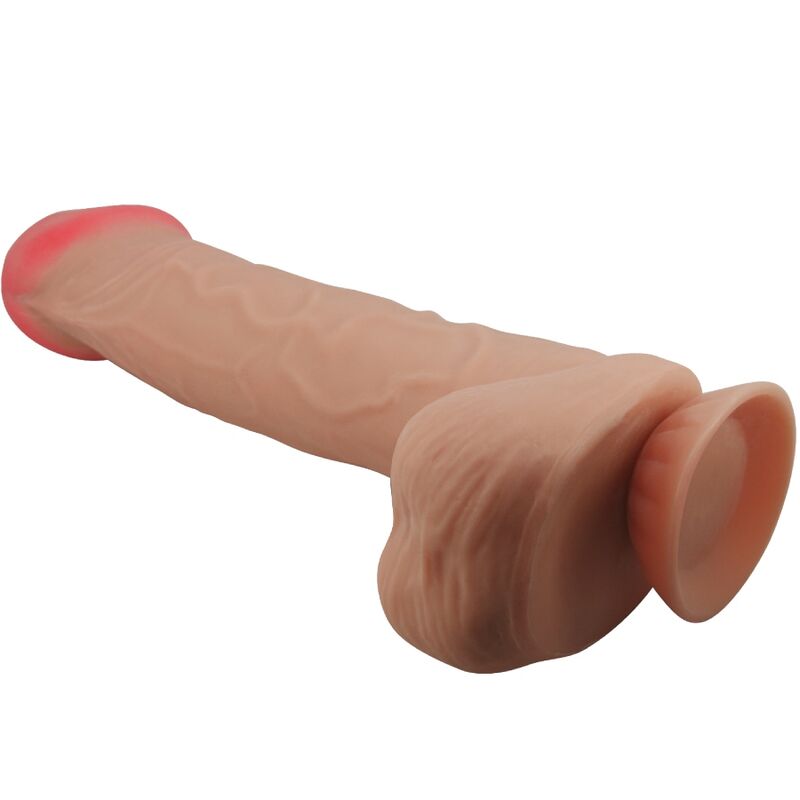 PRETTY LOVE - SLIDING SKIN SERIES REALISTIC DILDO WITH SLIDING SKIN SUCTION CUP FLESH 26 CM - NOCTURNA DESIRES