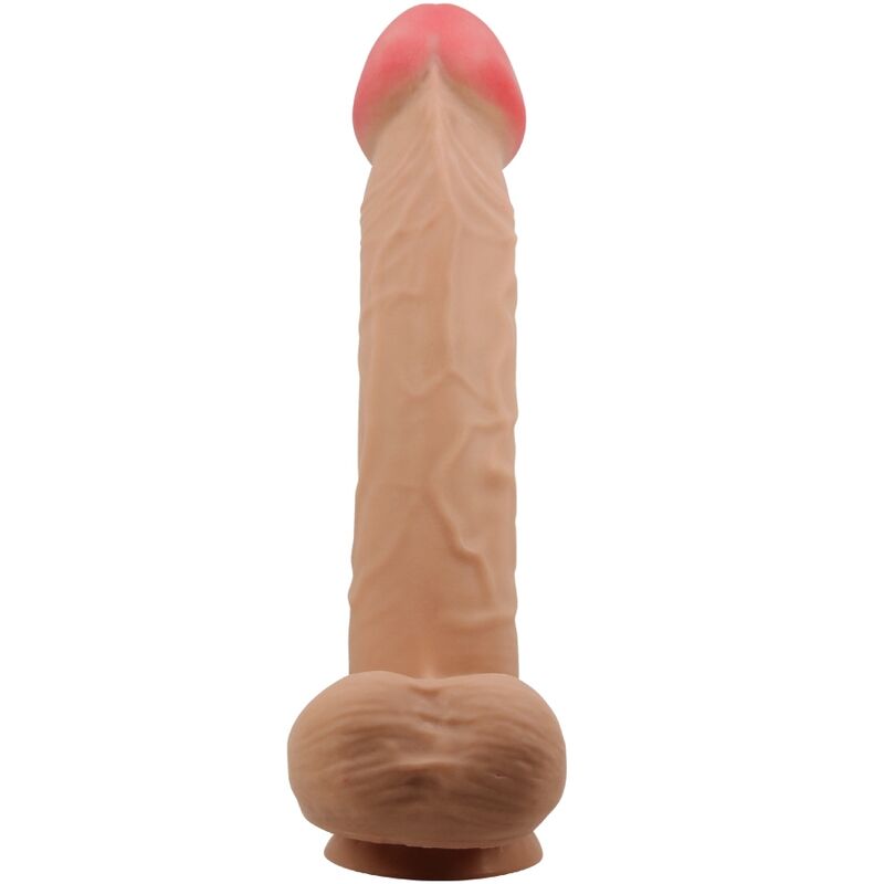 PRETTY LOVE - SLIDING SKIN SERIES REALISTIC DILDO WITH SLIDING SKIN SUCTION CUP FLESH 26 CM - NOCTURNA DESIRES